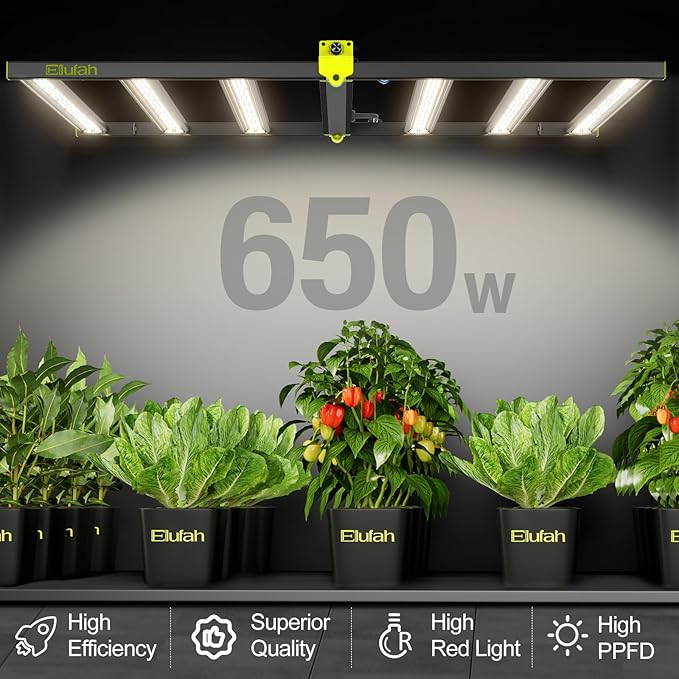 620W LED Grow Lights Kit Commercial Full Spectrum Bar Style LED Grow Lamp with 96W Under-Canopy Grow Light 4x4ft Coverage Growing Lamp for Hydroponics Greenhouse