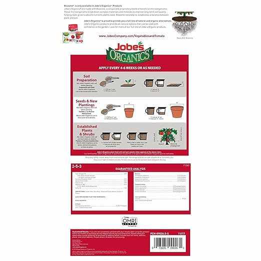 Jobe's organics vegetable &amp tomato fertilizer (Pack of 2)