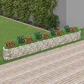 Gabion Raised Bed Galvanized Iron 212.6x19.7x19.733.05 KG152030