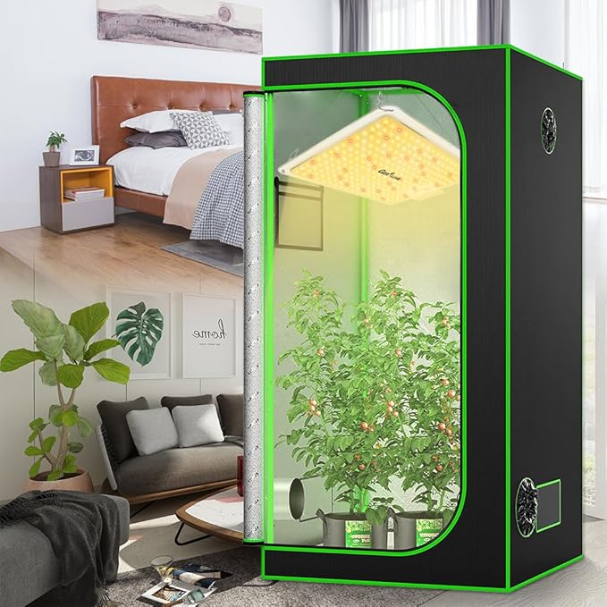 LED Grow Light SP1500 Sunlike Full Spectrum Dimmable Plant Lights with Thermometer Growing Lamps for Indoor Plants Seedlings Veg Bloom 4.5x4.5ft