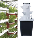 Hydroponics Tower Garden Hydroponic Growing System Aeroponics Growing Kit for Herbs Fruits and Vegetables Adapter Net Pots Timer for Herbs Fruits and Vegetables (Color : 15holes)
