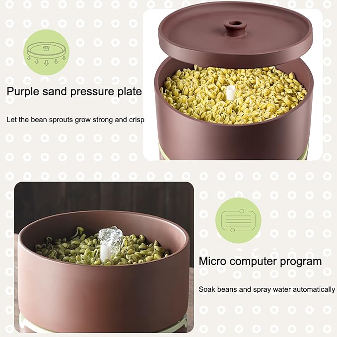 Electric Automatic Sprouter Bean Growing Machine Large Capacity Sprouting Seedling Machines Plant Germination Kits