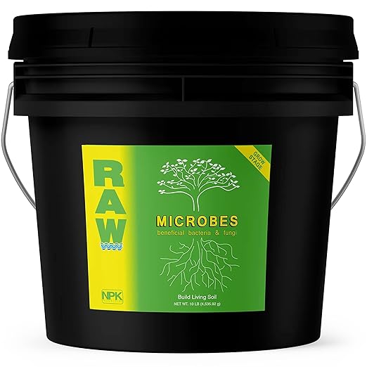 RAW Microbes Grow 10lb - Plant Growth Enhancer with Endomycorrhizae and Rhizosphere Bacteria