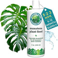 Monstera Plant Food - Premium Nutrient Rich Liquid Fertilizer (5-2-3 NPK) for Monstera Deliciosa &amp Other Tropical Plants | Supports Strong Roots &amp Large Lush Leaves | Safe Gentle Easy-to-Us
