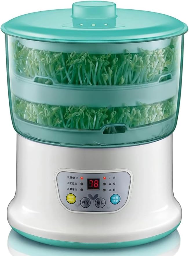 Bean Sprouts Machine Fully Automatic Seed Sprouting Kit Small Smart Large-Capacity Yellow Mung Bean Sprouts Cultivating and Planting Machine for Household-1/