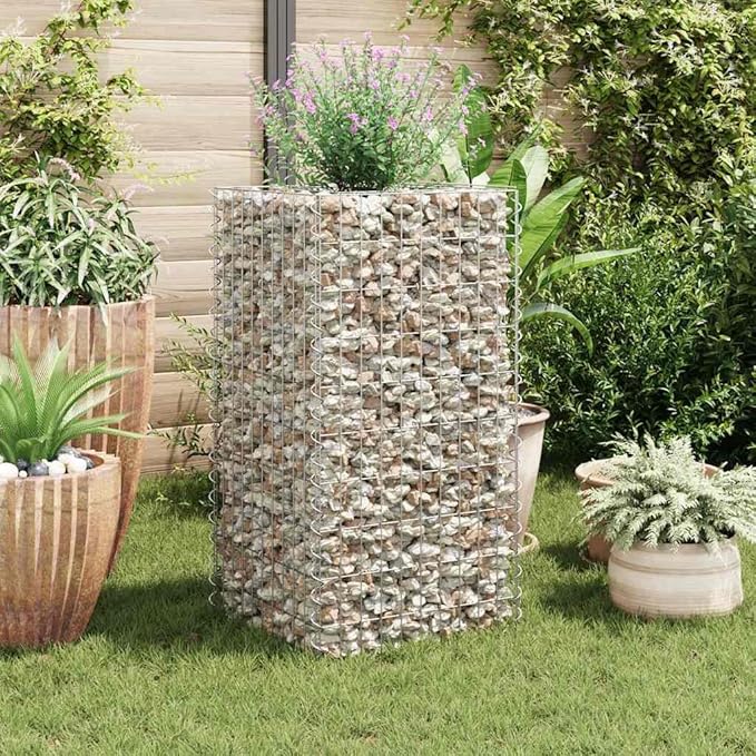 Gabion Raised Bed Steel Galvanized Welded Garden Fence Retaining Walls Silver Landscape Grid Bed