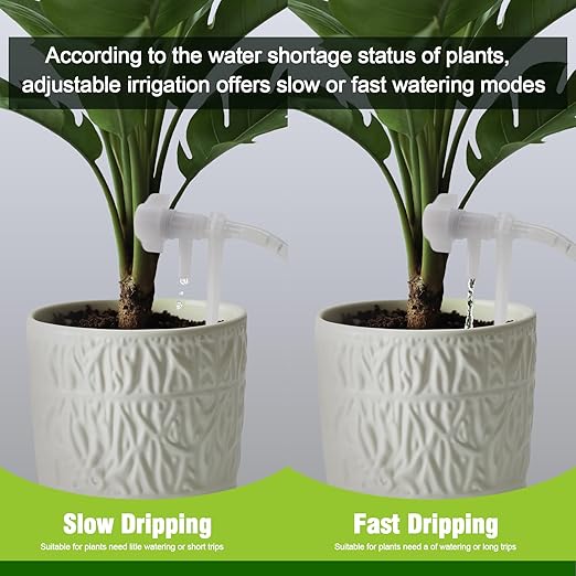 Upgrade Auto Plant Watering Devices Indoor Plant Waterer for 20 Potted Plants Houseplant Watering System Up to 30-Day Programmable Water Timer Automatic Drip Irrigation Kit for Vacation