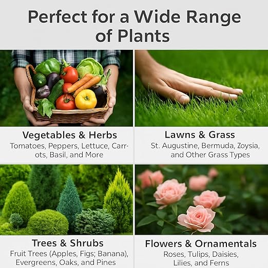 𝐁𝐄𝐒𝐓𝐒𝐄𝐋𝐋𝐄𝐑 10-10-10 Plant Fertilizer Slow Release | 10 10 10 All Purpose Fertilizer for Fruit Trees Evergreens Vegetables Arborvitae Fig Trees Shrubs Pines Oaks Flowers [4 Quarts]