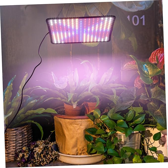 1set Dimmable Led Grow Light for Indoor Plants Hanging Plant Lamp Us for Greenhouses and Breeding Promotes Photosynthesis and Growth