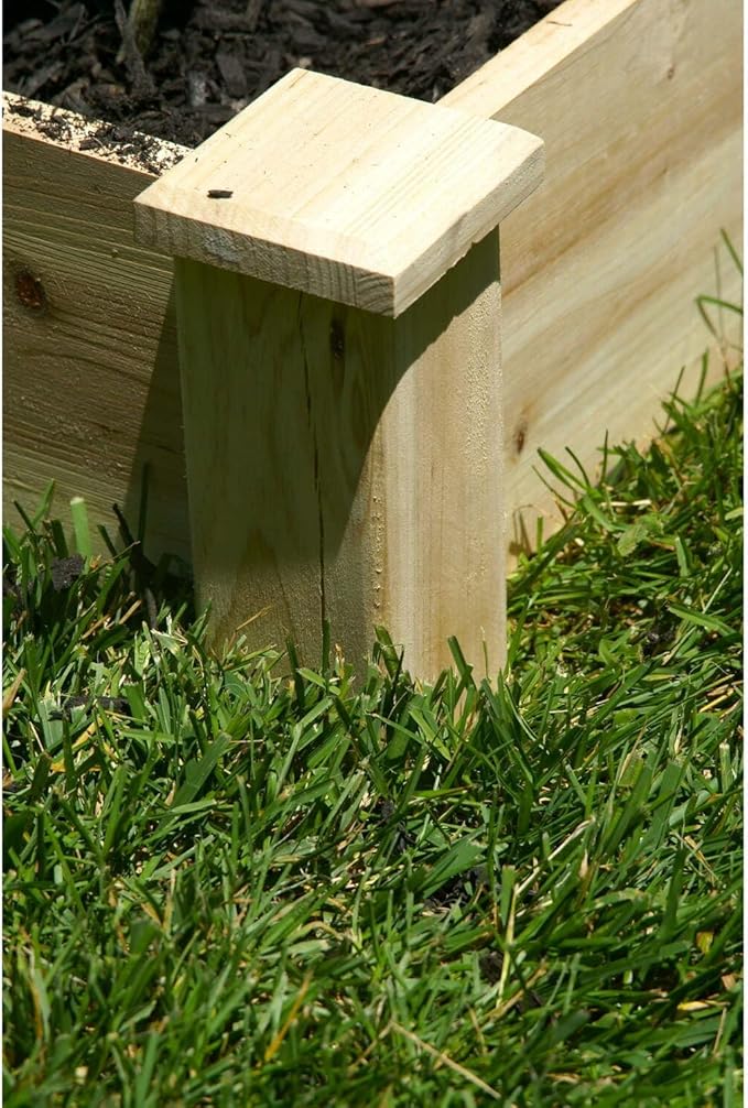 Raised Garden Bed 4x8ft - Modern Metal Planter Box for Vegetables Flowers Herbs - Durable Outdoor Garden Bed