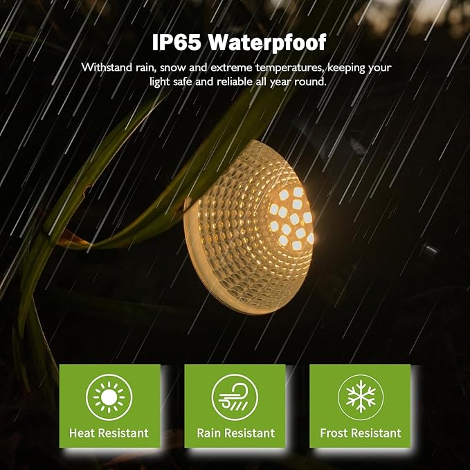 Outdoor Spotlight Warm White 2700K 10W LED Spot Lights Outdoor for Yard Garden Tree 120V Plug in Landscape Lighting with IP65 Waterproof for Halloween Christmas Decor 4 Pack