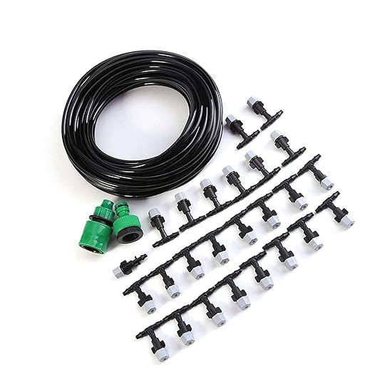 3 Set Micro Drip Watering System with Distribution Tubing Hose and Nozzle Micro Nozzle Atomization Kit Automatic Drip Irrigation Kit for Garden Yard Watering