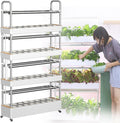48/64/90/120Holes Hydroponics Tower with LED Grow Light Smart Hydroponic Tower Self-watering Growing kit for Herbs Fruits and Vegetables with Water Pump64hole