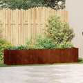 Weathering Steel Planter Box Rusty Raised Garden Beds for Flowers Vegetables Herbs 78.7x15.7x15.7-193