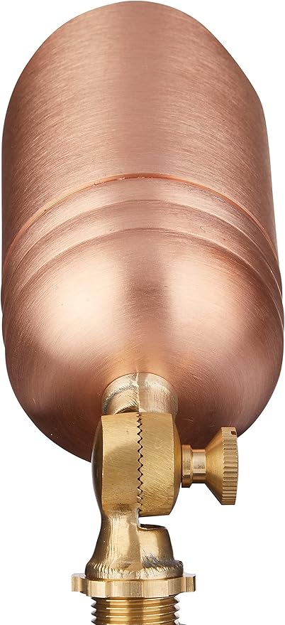 VOLT Fat Boy 12V Solid Copper Outdoor Spotlight for Low Voltage Landscape Lighting of Yard Lawn Garden Patio Trees &amp House