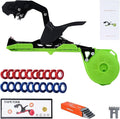 Plant Tying Machine 20 Tapener Tying Tool Plant Tying Tool with Spare Blade and a Box of Staple for Quick Bundling of Tomatoes Grapes and Vegetables (Green)