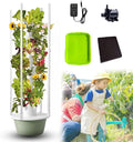 Outdoor Hydroponic Tower Hydroponic Indoor Garden with LED Light Automated Aeroponic Tower Garden System with LED Grow Lights Hydro Gardening System Indoor Kits Herb Garden9Layers/36Pots