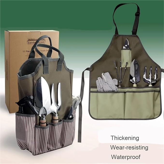 Garden Tool Set Large Capacity Multifunctional Gardening Storage Bag Oxford Apron Waterproof Gardening Shovel Tool kit for Women