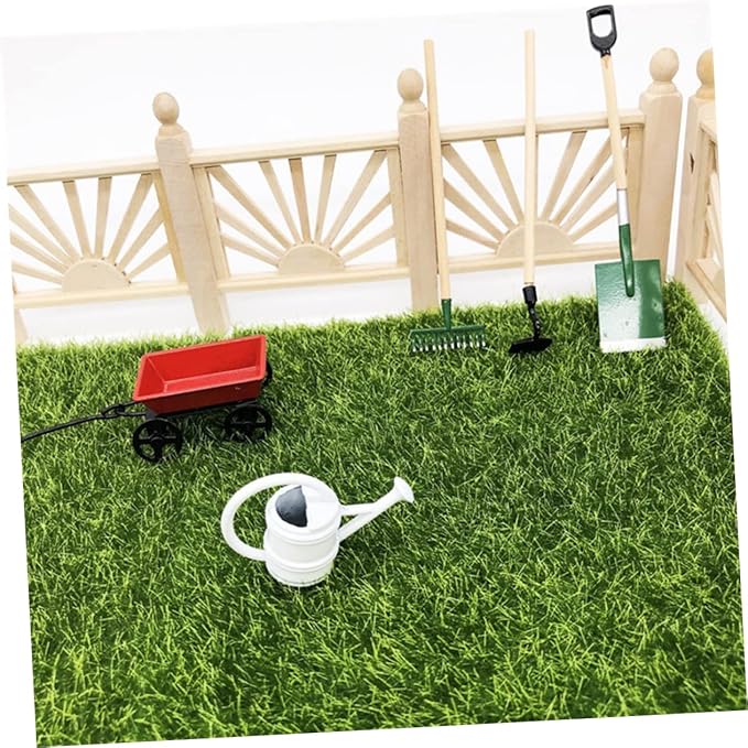 2 Sets Miniature Gardening Tool for Dollhouse Accessories Micro Garden Decor for DIY Lovers Create Lifelike Mini House Scenes
