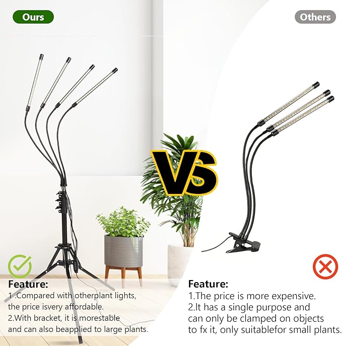 Plant Growth lamp (4 Heads)