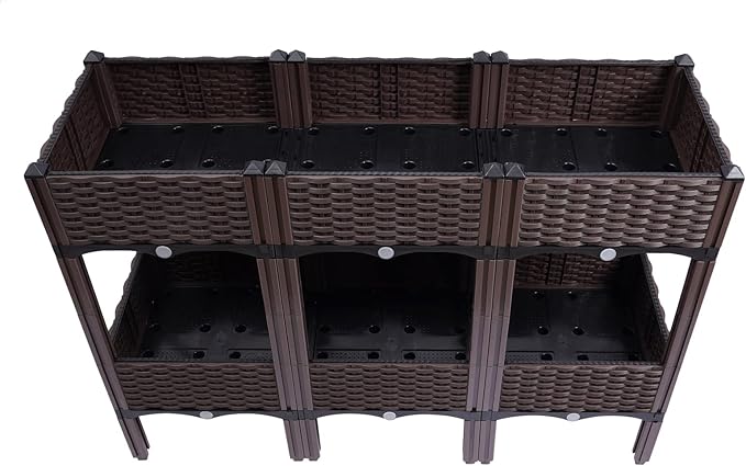 DYRABREST Raised Garden Bed Raised Garden Bed with Legs Planters for Outdoor Plants Planter Box for Indoor Outdoor Vegetables Fruits Potato Flowers Great for Outdoor Patio Deck and Balcony