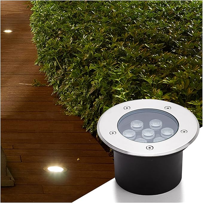 3W Green Outdoor Buried Lights - IP66 Waterproof Recessed Garden Spotlights for Patio Fence Deck and Pathway Lighting (AC85-110V)