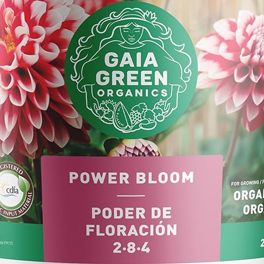 GAIA GREEN Easy to Use Long Lasting Multi-Ingredient Power Bloom for Root Development Flowering and Fruiting Plants 2 Kilograms