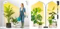 Grow Lights for Indoor PlantsFloor Lamp with 63IN StandFull Spectrum10 DimmingHalo Ring Warm Light 3/9/12H TimerHeight AdjustableMetal Stable Base Growing Light for Tall Small Plant