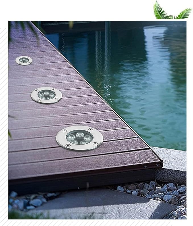 LED Well Lights Outdoor Ground Light IP66 Waterproof Spotlight AC85-110V for Garden Driveway Deck Patio Yard Landscape Lighting