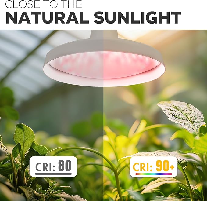 Hanging Grow Lights for Indoor Plants 30W Full Spectrum with Timer and 16.4FT Power Cord Pendant Plant Lights for Indoor Growing Large Tall Plant Garden Flowers Greenhouse