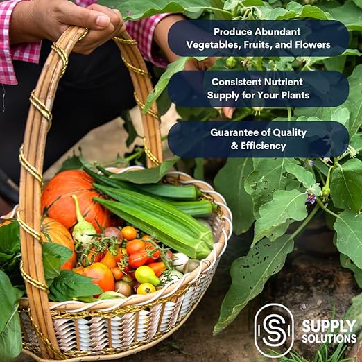 Supply Solutions 16-16-16 Complete Lawn &amp Garden All Purpose Granular Fertilizer - The Ultimate Plant Food for Lush Greenery &amp Vibrant Blooms - for All Plants Vegetables Fruits and Berries