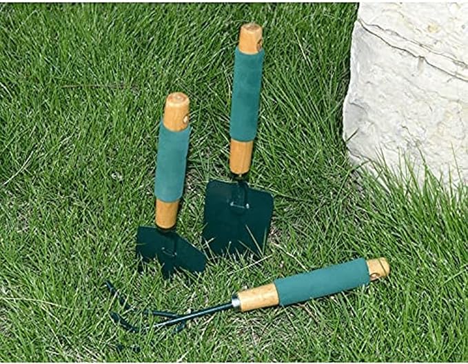 Garden Tools Garden Tool Collection - 3PC Garden Tool Set (Hand Trowel Hand Transplanter Hand Cultivator) -Gift for Women and Men