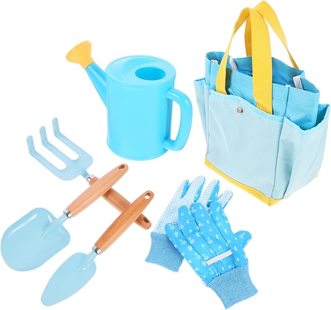 TOYANDONA 1set Boy Girl Gardening Tool Set Garden Tools Watering Can Rake and Shovel for and Transplanting Safe and Lightweight Gardening Equipment for Boy Girl