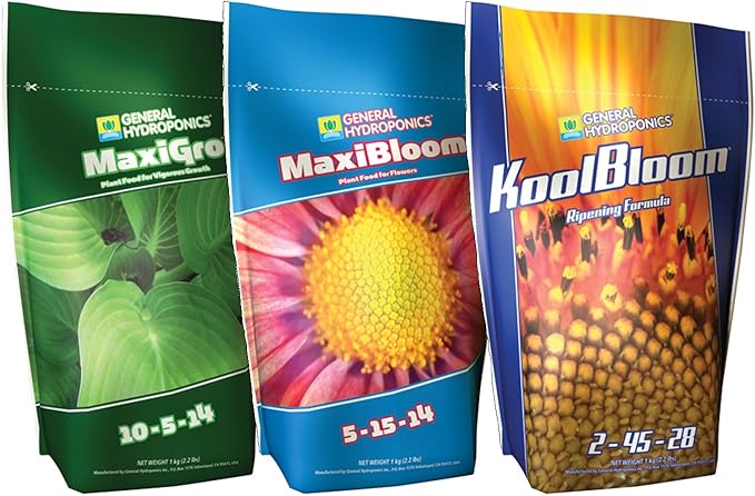 General Hydroponics GLCMBX0008 Maxigro Maxibloom Koolbloom Combo 2.2 Lb Fertilizer