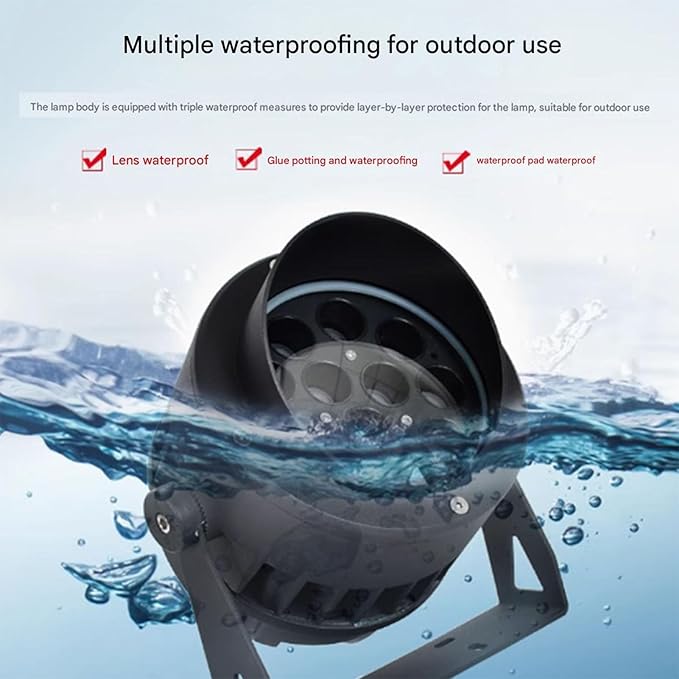 LED Floodlight - Outdoor Spotlight AC 220VLED Beam Spotlight IP65 Outdoor Waterproof Adjustable Garden Tree Light Villa Courtyard Lawn Light LED Landscape Lights(Warm White18W)