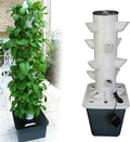 Hydroponics - System of Hydroponic Cultivation of 15 Hydroponic Cultivation Tower with Timer PVC Plants Cultivation Systems for Home Office