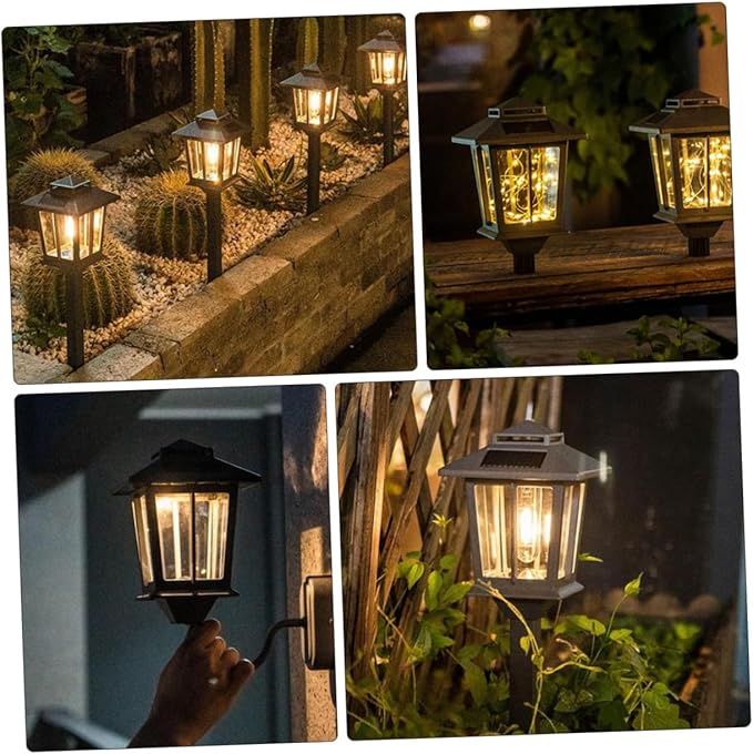 Solar Lawn Light Solar Spotlights Outdoor Landscape Spotlights Garden Stake Lights Outdoor Landscape Lighting Lamp Flashlight Light Die Cast Aluminum