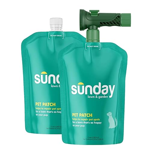 Sunday Pet Patch - Lawn Spots Repair - Repair &amp Prevent Grass Pet Spots - Easy Hose-On Formula - Covers Up to 2500 sq ft - 2 Pack - 42 Fl Oz
