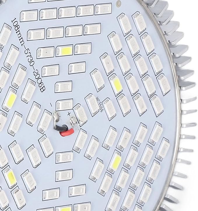 Grow Light Bulb Full Spectrum Low Power Consumption LED Grow Lamp Bulb Low Heat Generation Energy Saving LED Seed Lamp Bulb(120 Lamp Beads)