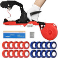 Suca Plant Tying Machine Lightweight Plant Tying Tape Tool to Tie Up Vine Quickly Plant Tie Tapener Gun with Tapes and Staples Red