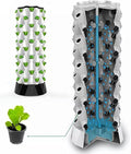 80-Hole Hydroponic Tower Soilless Cultivation Multi-Layer Planting Equipment Aeroponic Cultivation Kit for Fruits and Vegetables