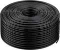Pawfly 500 ft. 1/4 Drip Irrigation Tubing Black Distribution Tubing for Drip Irrigation System Polyethylene Drip Line Drip Irrigation Hose Tube for Quick-Connect Drip Irrigation Emitters