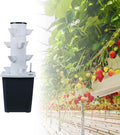 25 Pods Home Gardening System Hydroponics Growing Tower Vertical Planter with Movable Tank &amp Timer for Greenhouse Indoor Vegetables Herbs(20holes)