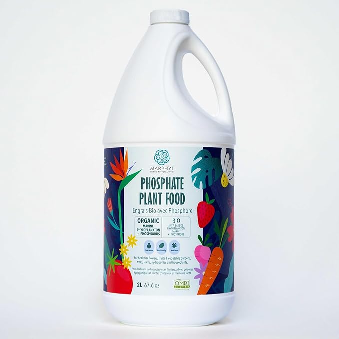 MARPHYL Organic Liquid Phosphate Soil Enhancer – Phosphorus Fertilizer for Root Development &amp Bloom Support Ideal for Garden Flowers Vegetables Succulents &amp Hydroponics