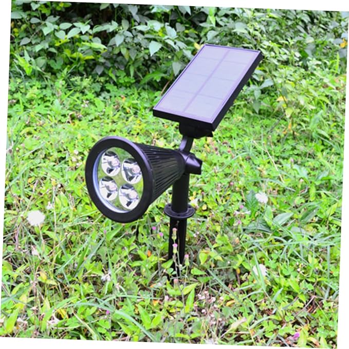 2pcs RGB Solar Spotlights with LEDs for Lawn and Patio Easy to Install Ground Plug Landscape Lights for Outdoor Garden Decor