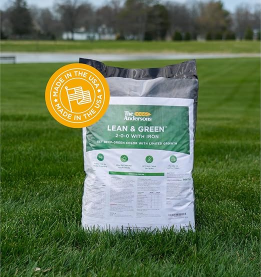 The Andersons Professional Lean &amp Green Fertilizer 2-0-0 with Iron - Covers up to 5000 sqft. (18lb. Bag)