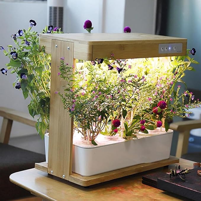 Hydroponics Growing System Indoor Garden with LED Light Auto Timer Herb Garden Kit Indoor Hydroponic Planter Gardening Gifts for Women