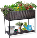 WONDER GARDEN Raised Garden Bed-Planter Box - Elevated Raised Garden Beds Outdoor with Legs &amp Storage Shelf for Vegetables Flower Herb Backyard Patio