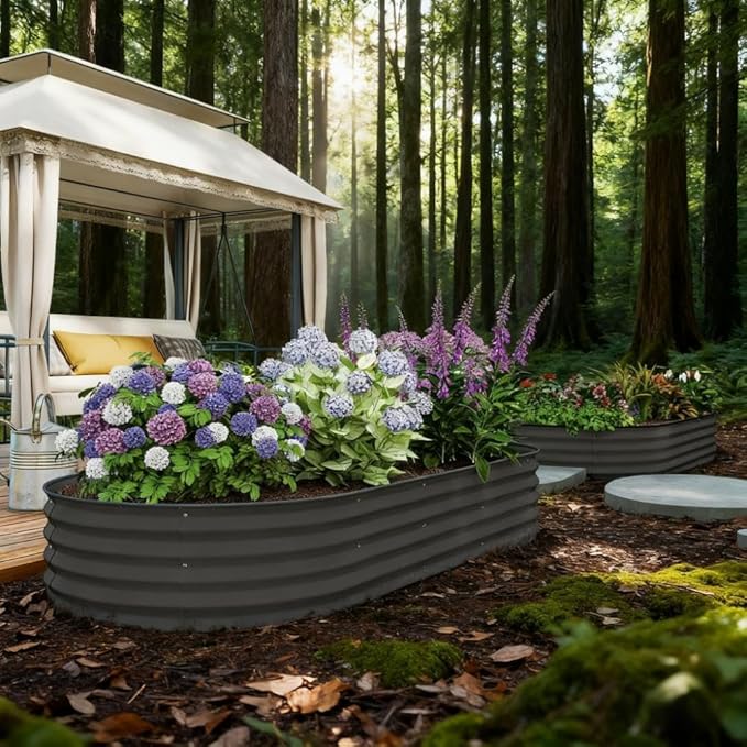 2PCS Raised Beds 7' x 3' x 1' Raised Garden Bed Set TU841