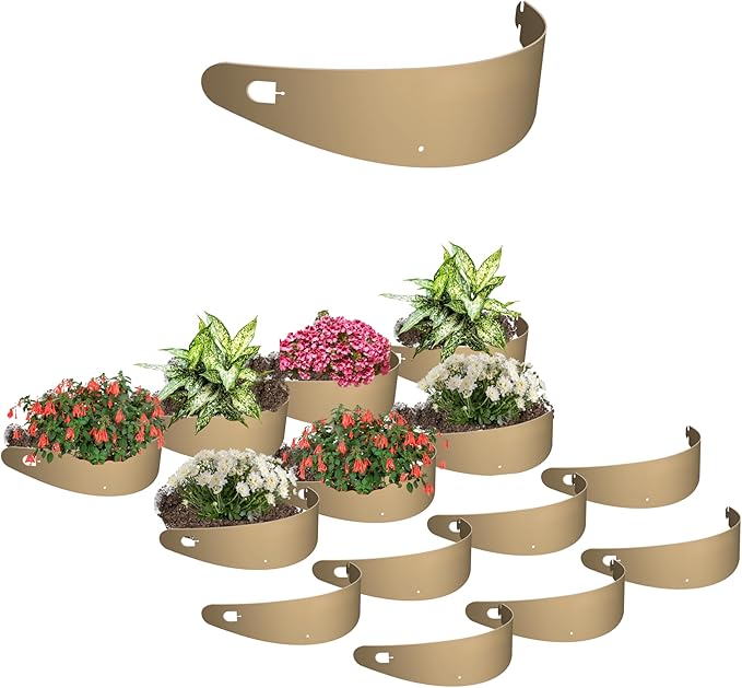 Dirt Locker Planter Kit 25-Pack - Raised Bed Terracing System for Slopes 10-24 Degrees - DIY Erosion Control &amp Water Retention Planters - Weatherproof &amp Eco-Friendly